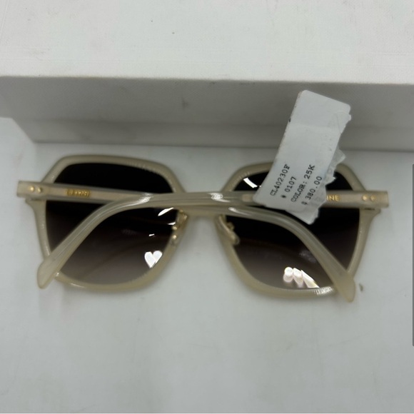Women’s Celine round acetate oversized sunglasses made in Italy main image 7